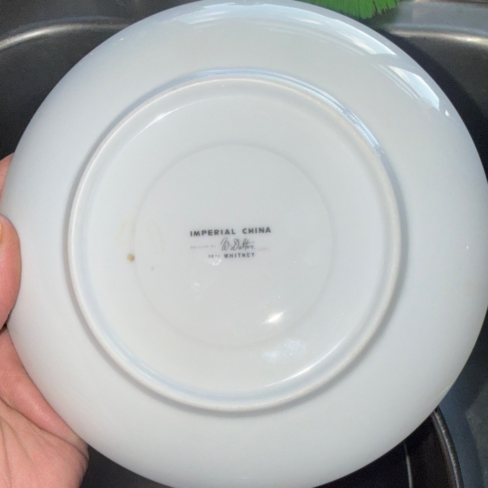 Imperial China Whitney White Dinner Plate